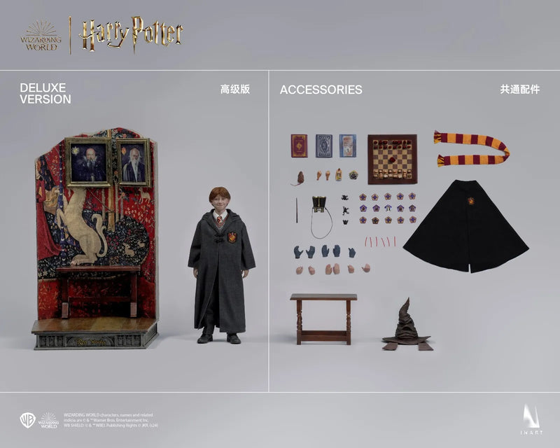 INART A010D1 1/6 Ron Weasley Model Rooted Hair Action Figure Model Deluxe Ver.