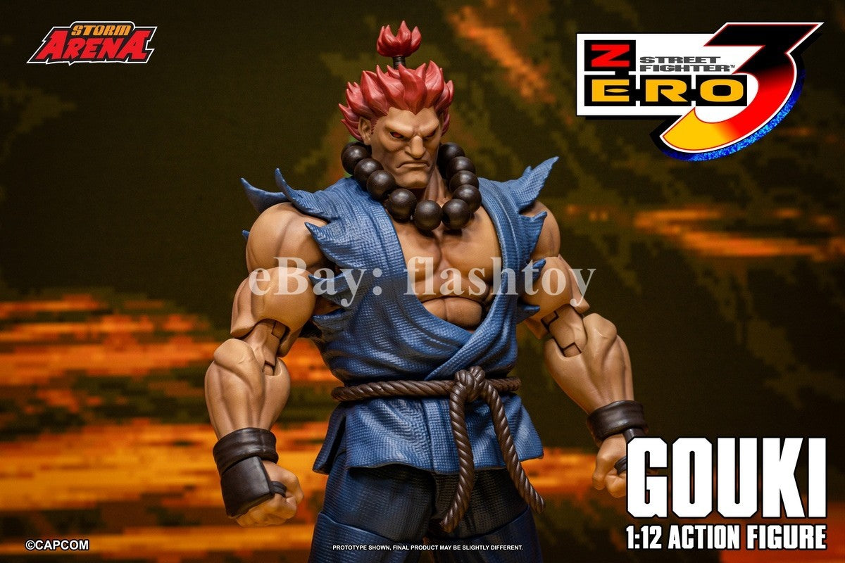 Preventa STORM ARENA SFSA07 1/12 Street Fighter Zero 3 Gouki modelo de figura de acción