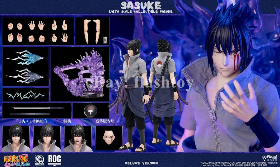 Preventa ROCKETTOYS ROC-018 1/6 Uchiha Sasuke figura de acción de colección