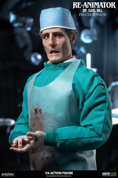 Preventa Infinite 1/6 Re-Animator Doctor Carl Hill modelo de figura de acción masculina versión de lujo.