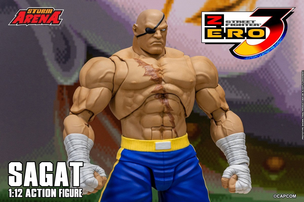 Storm Toys SFSA03 1/12 Street Fighter ZERO 3 SAGAT STORM ARENA Action Figure