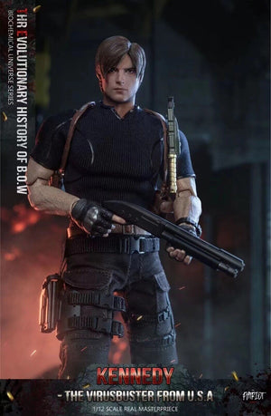 The Patriot Studio 1/12 Zombie Killer RPD Officer Leon Male Action Figure Model