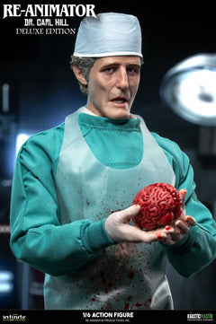 Preventa Infinite 1/6 Re-Animator Doctor Carl Hill modelo de figura de acción masculina versión de lujo.
