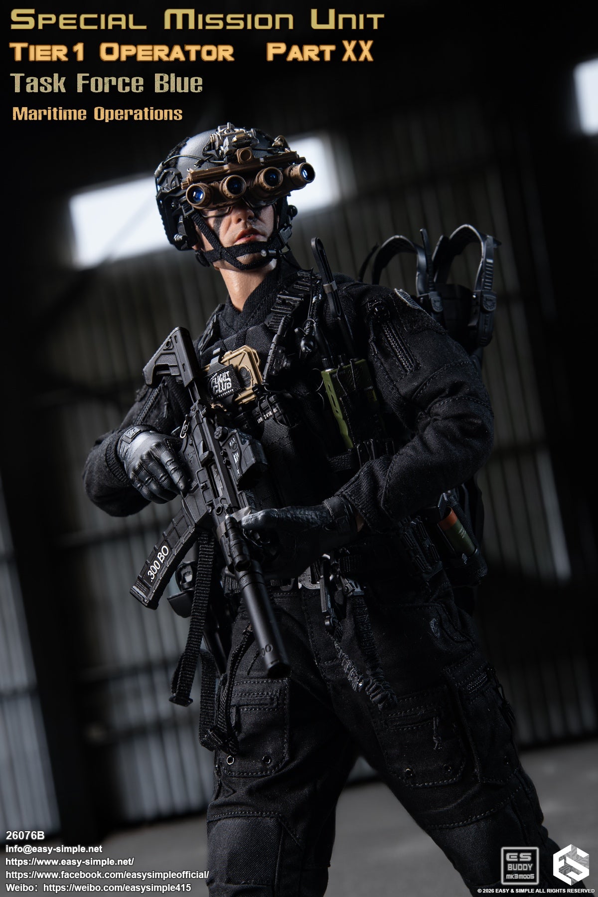 Preventa Easy&Simple 26076B 1/6 Special Mission Unit Tier1 Operator figura de acción