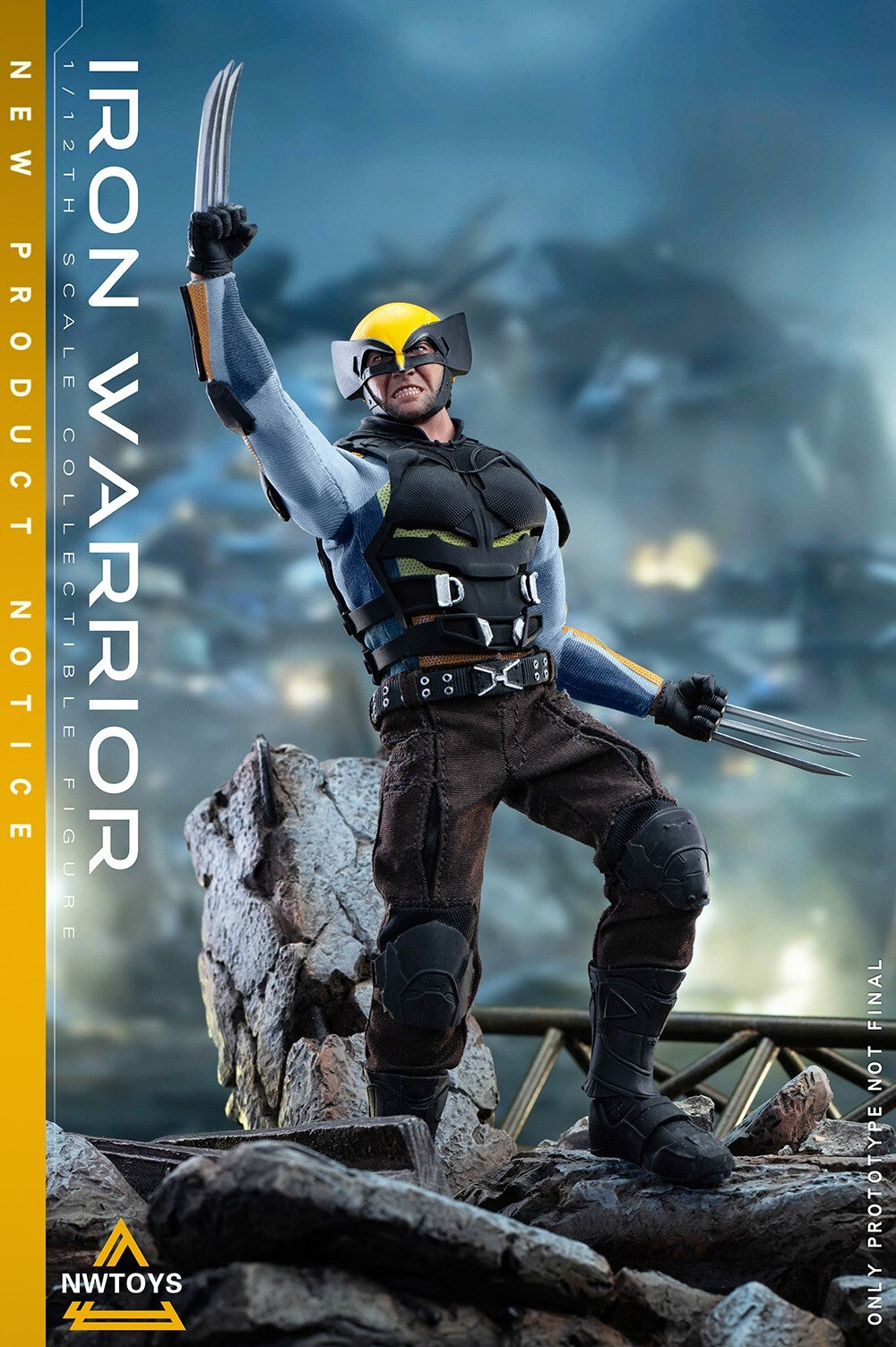 Nwtoys 1/12 Iron Warrior Logan 6" Collectible Male Action Figure Model Toy