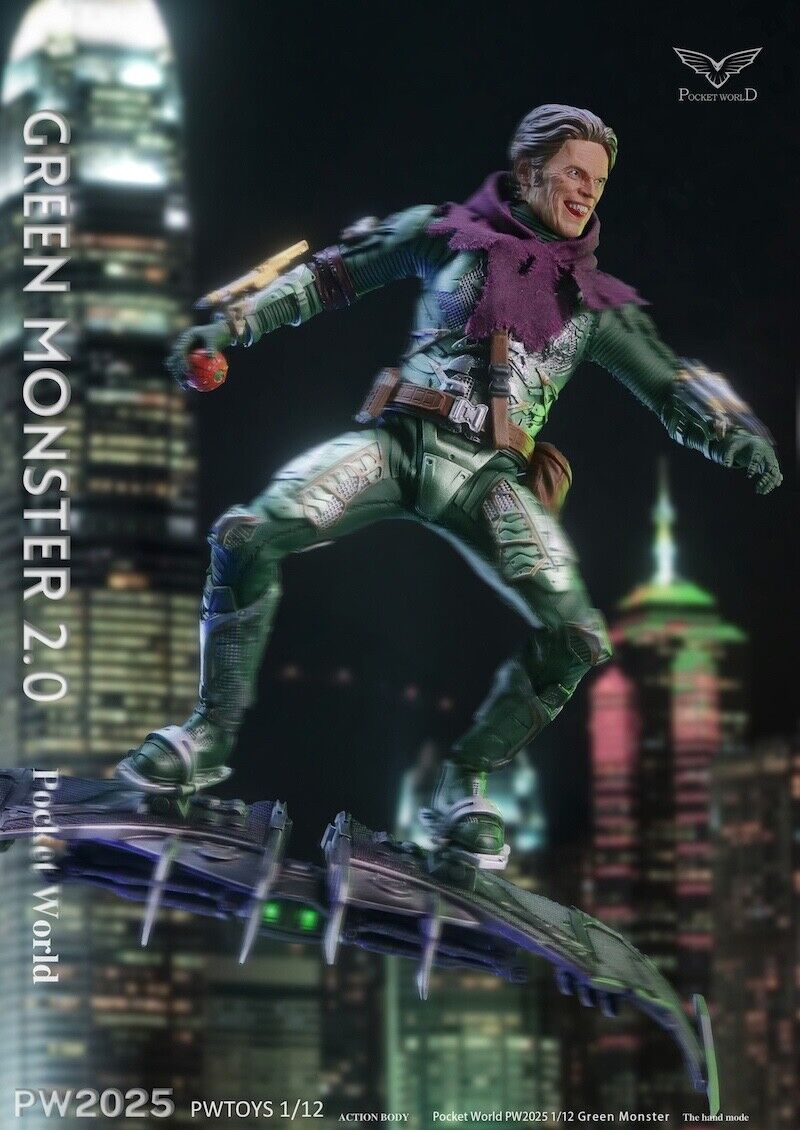 PWTOYS PW2025 1/12 Norman Osborn Green Goblin 6" Male Action Figure Model Toy