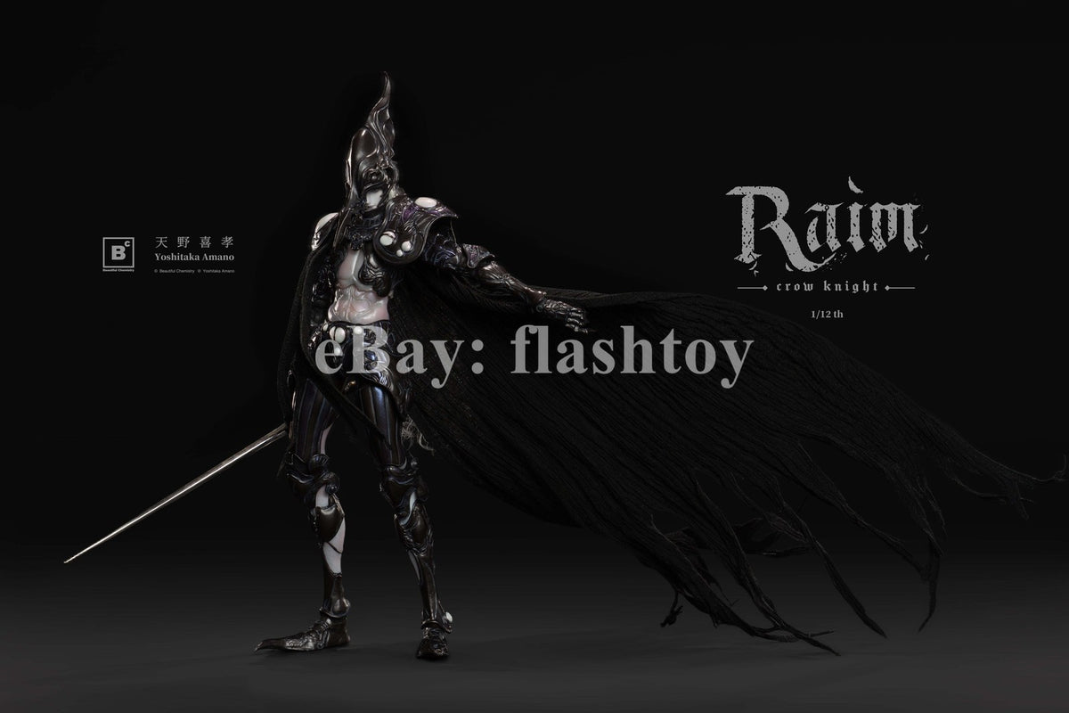 Presale BC x Yoshitaka Amano BC202517 1/12 RAIM Crow Knight Action Figure Model