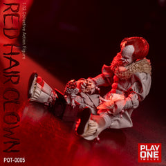 Play One twelve POT-0005 1/12 Red Hair Clown Pennywise Action Figure Model Toy