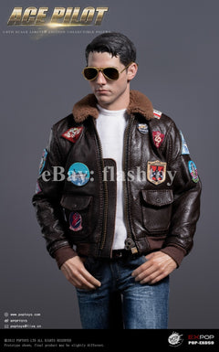 Preventa POPTOYS EX059 1/6 ACE Pilot Mitchell The Gun figura de acción Jacket Ver.