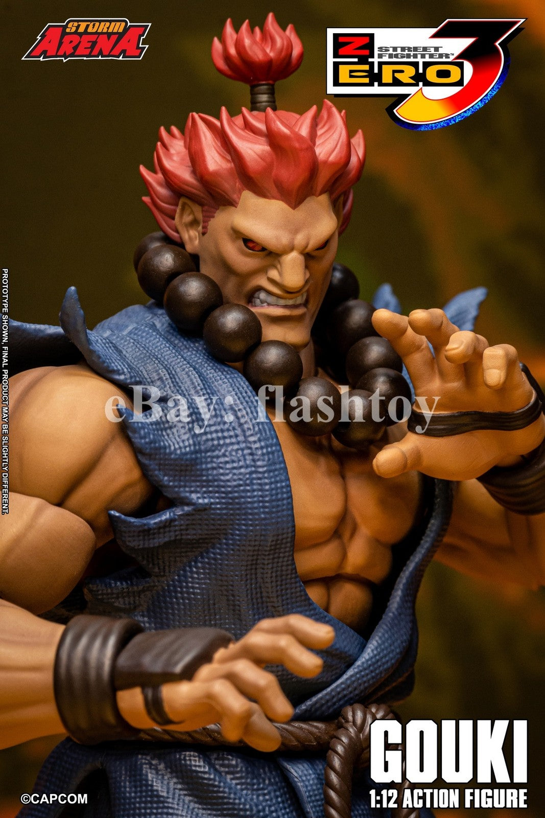 Preventa STORM ARENA SFSA07 1/12 Street Fighter Zero 3 Gouki modelo de figura de acción