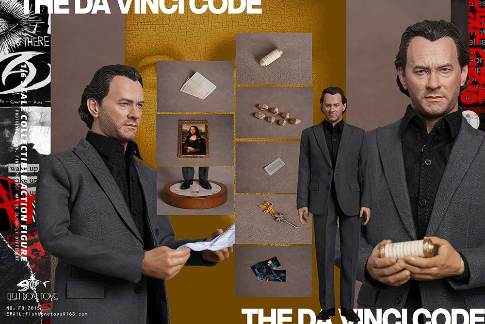 FISH BONETOYS FB-Z015 1/6 The Da Vinci Code Tom Male Action Figure Model Toy