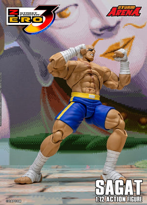 Storm Toys SFSA03 1/12 Street Fighter ZERO 3 SAGAT STORM ARENA Action Figure