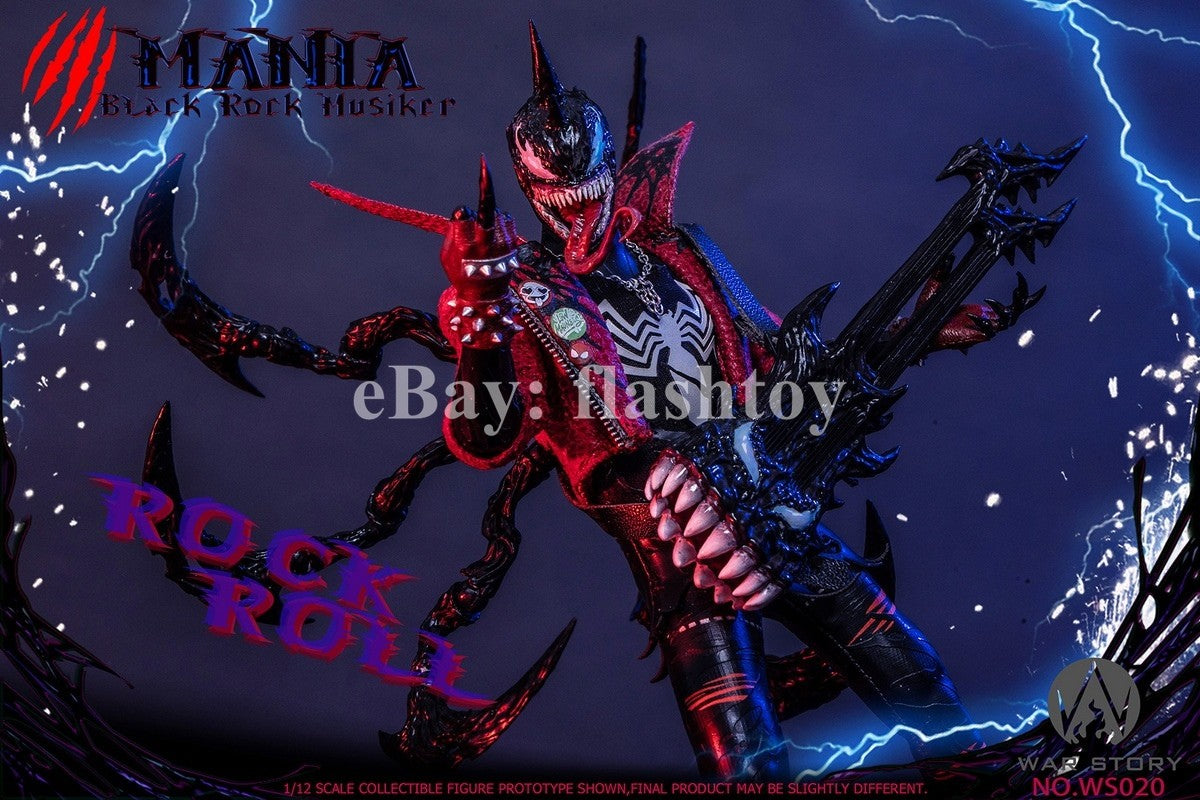Presale War Story WS020 1/12 Black Rock Musician Mania Action Figure Model Toy