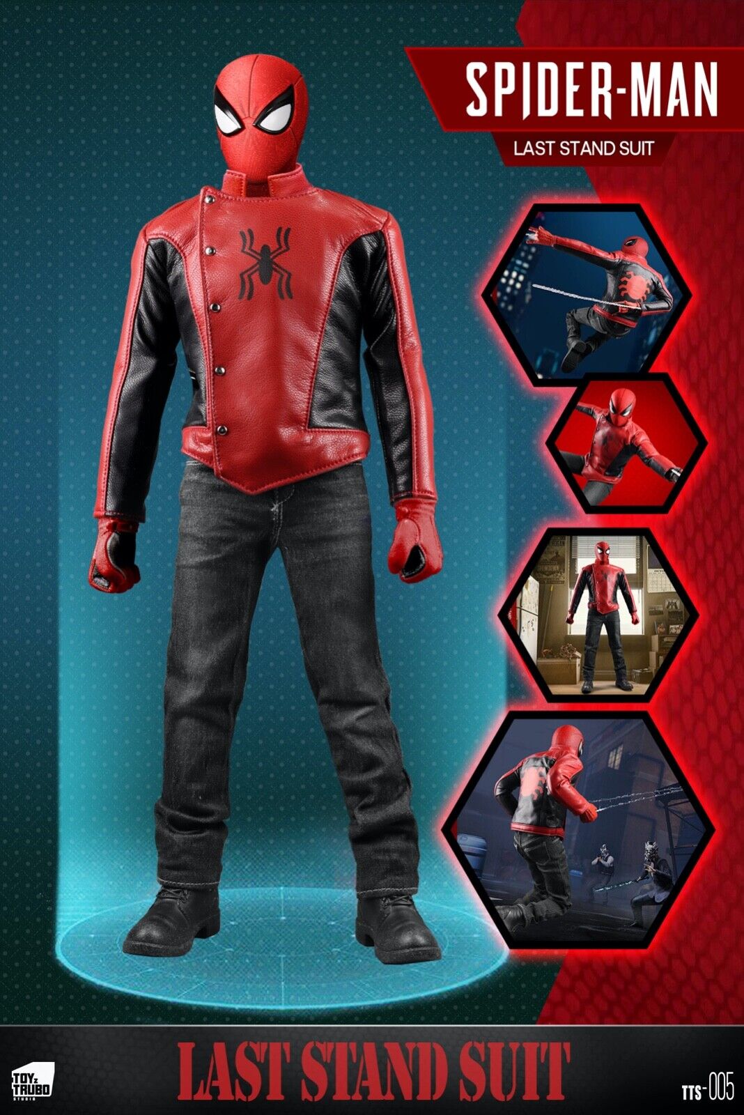 ToyzTruboStudi<wbr/>o TTS-005 1/6 Spider Man Last Stand Suit 12" Action Figure Model