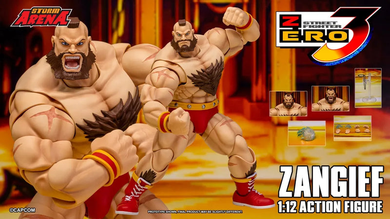 Presale Storm Arena SFSA08 1/12 Street Fighter Zero 3 Zangief Action Figure Toy