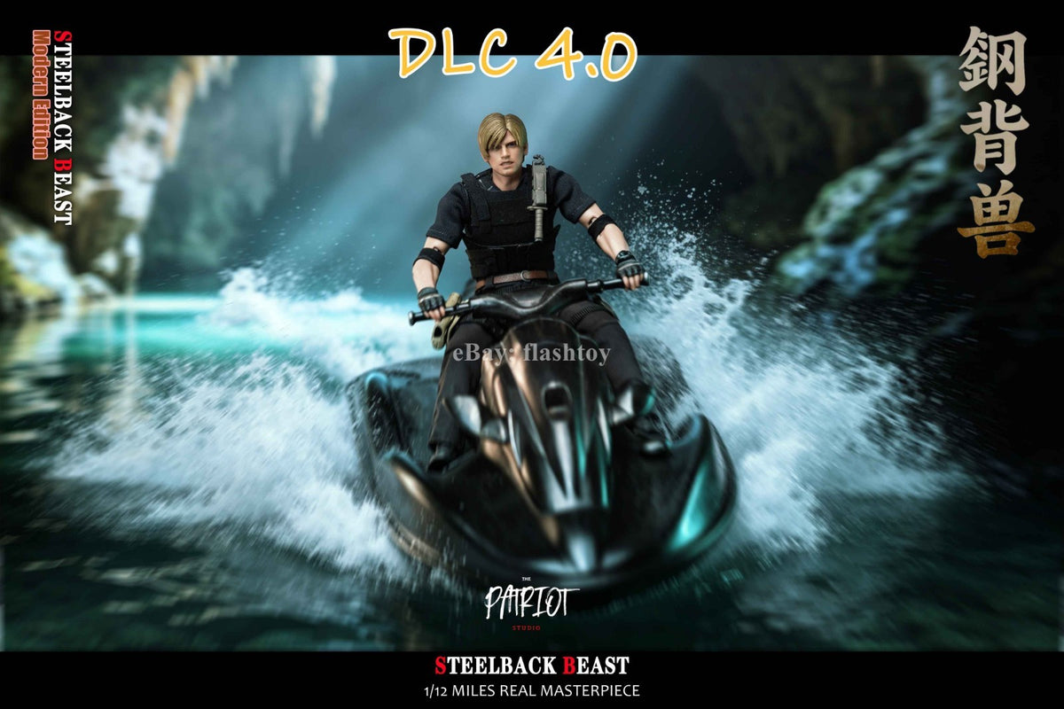 Preventa Patriot Studio 1/12 DLC 4.0 Motorboat Steelback Beast RPD Officer Leon