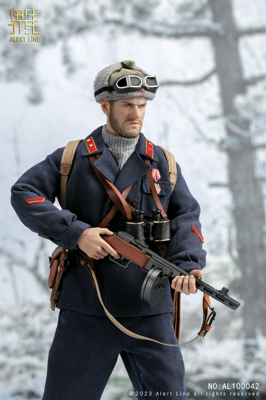 ALERT LINE AL100042 1/6 WWII Soviet Mountain Infantry Officer Action Figure Toy