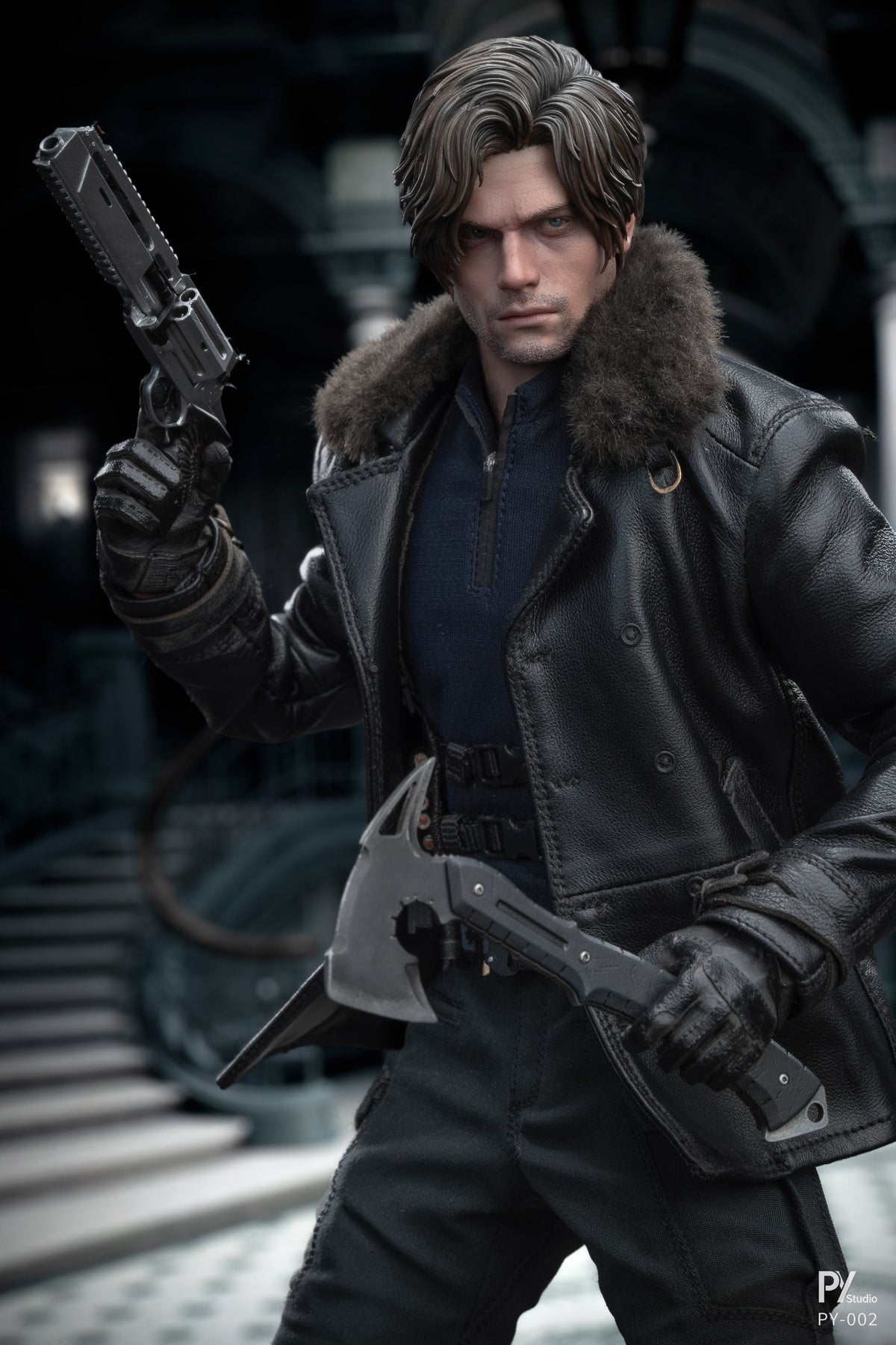Preventa PY Studio PY002 1/6 Resident Zombie Evil Crisis Agent Leon figura de acción