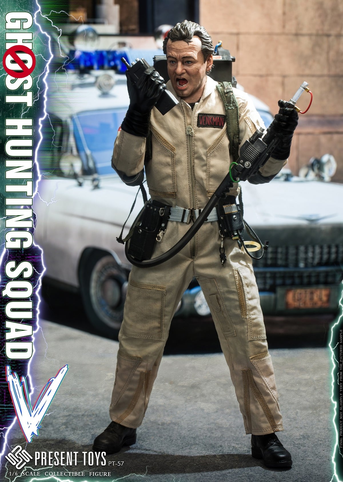 PRESENT TOYS PT-sp57 1/6 Ghost Hunting Squad Peter Venkman 12" Actionfigur Spielzeug