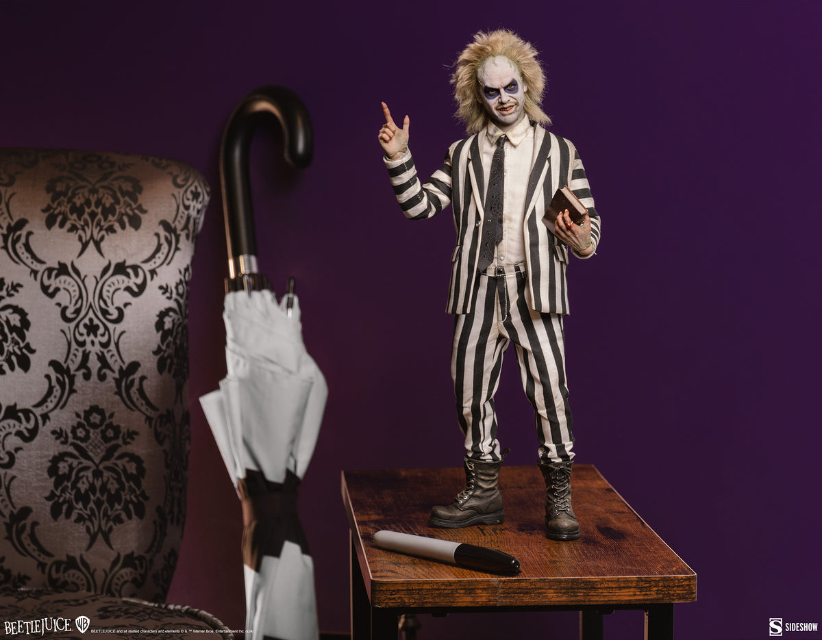 Sideshow 100490 1/6 Beetlejuice Michael Keaton Male Action Figure Model Toy