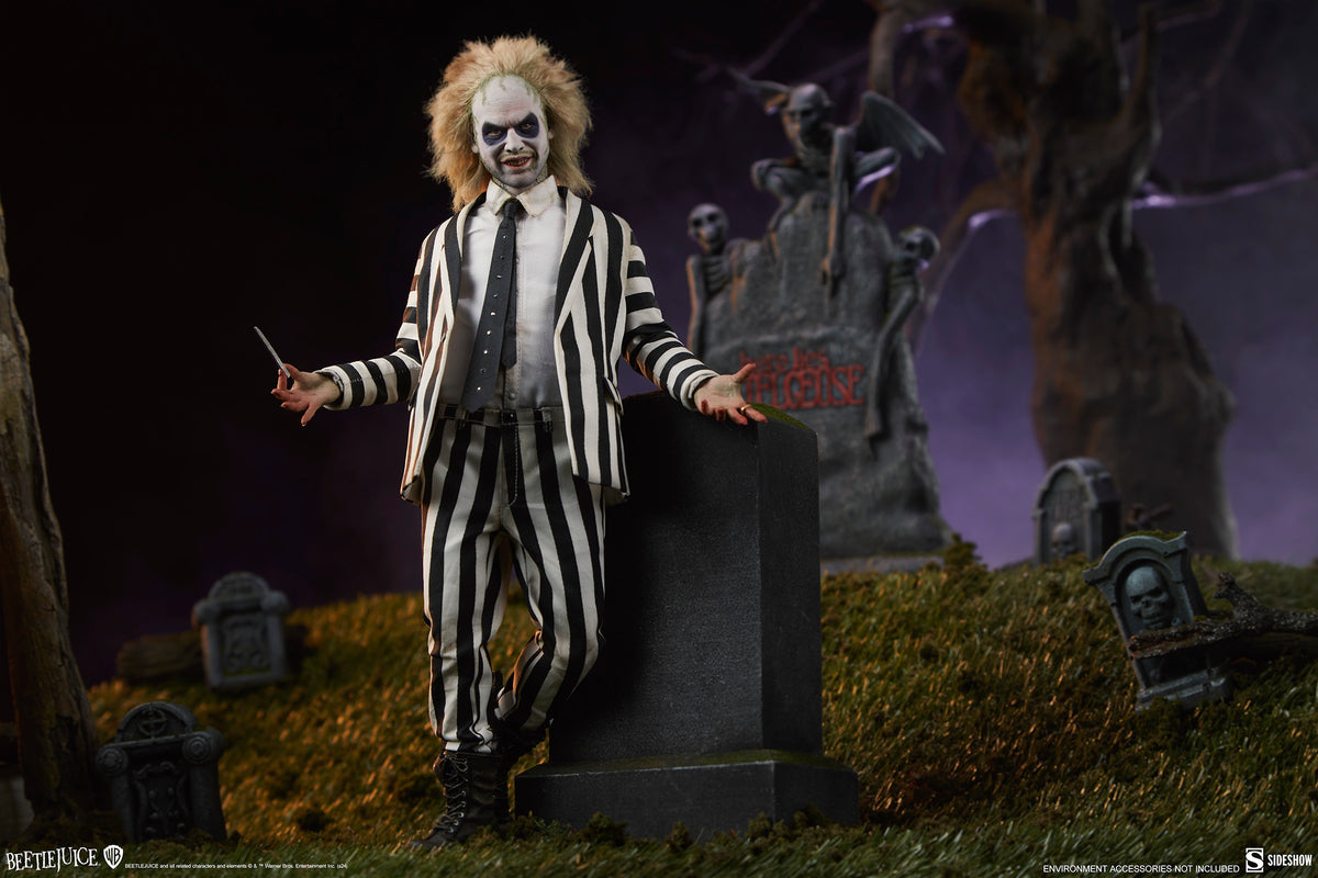 Sideshow 100490 1/6 Beetlejuice Michael Keaton Male Action Figure Model Toy