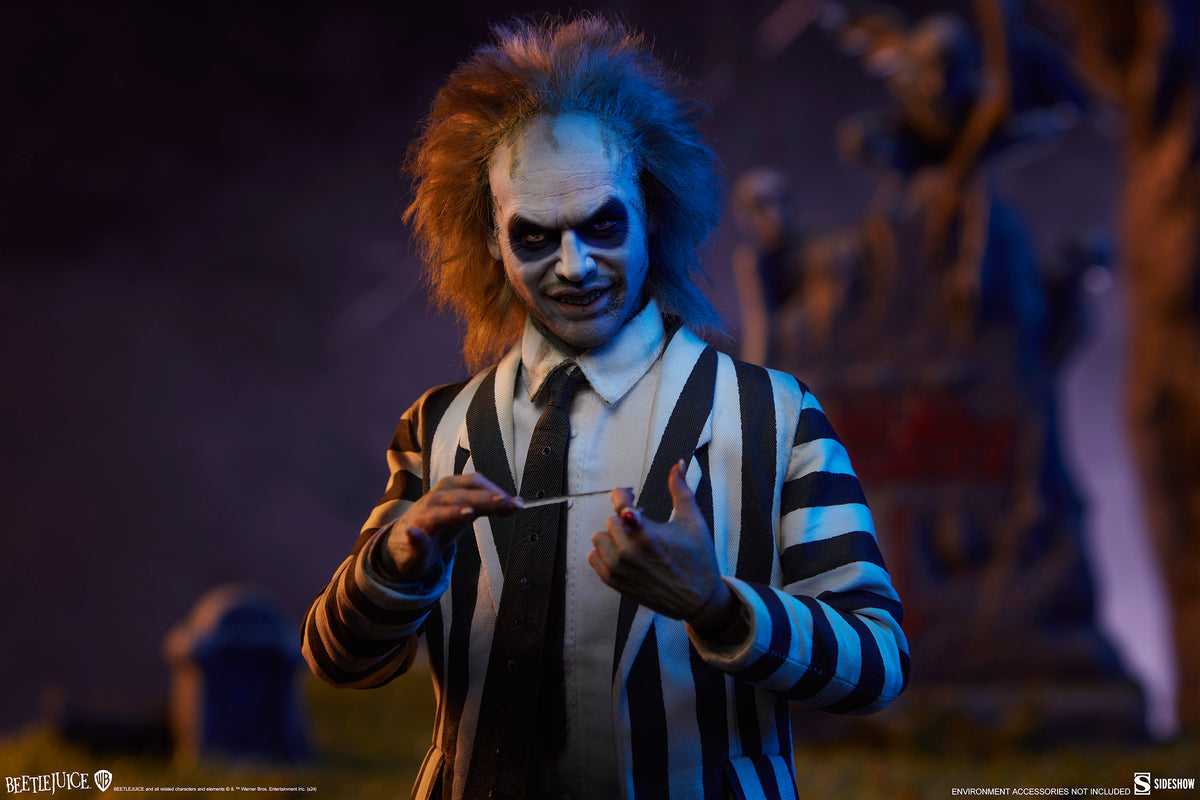 Sideshow 100490 1/6 Beetlejuice Michael Keaton Male Action Figure Model Toy