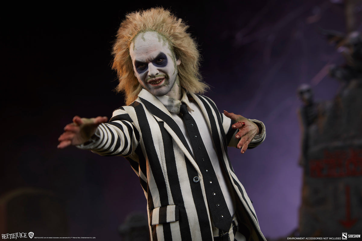 Sideshow 100490 1/6 Beetlejuice Michael Keaton Male Action Figure Model Toy