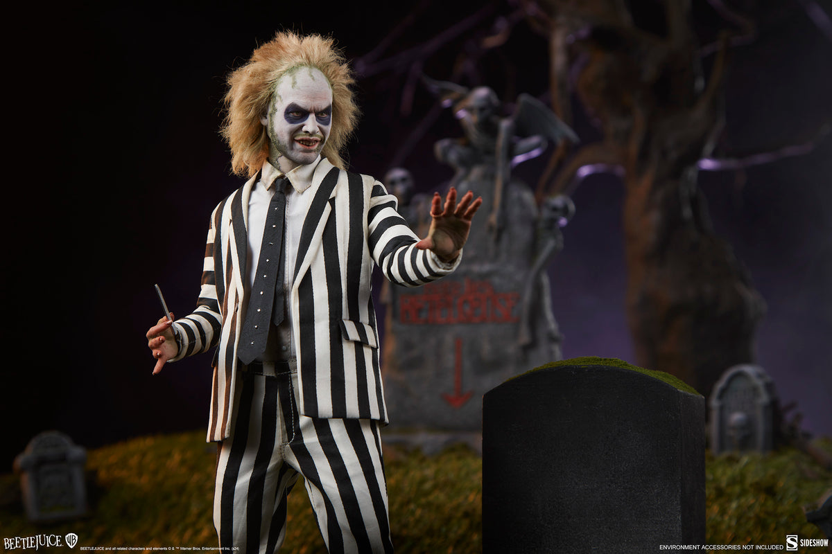 Sideshow 100490 1/6 Beetlejuice Michael Keaton Male Action Figure Model Toy