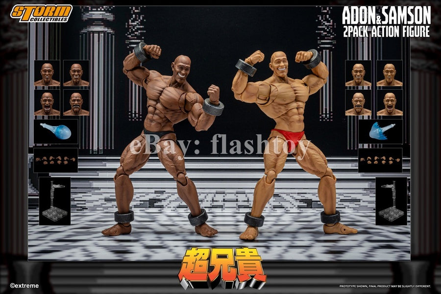Vorverkauf Storm Toys EXBR01 1/12 Adon & Samson Chou-Aniki 2er-Pack Actionfigur-Spielzeug