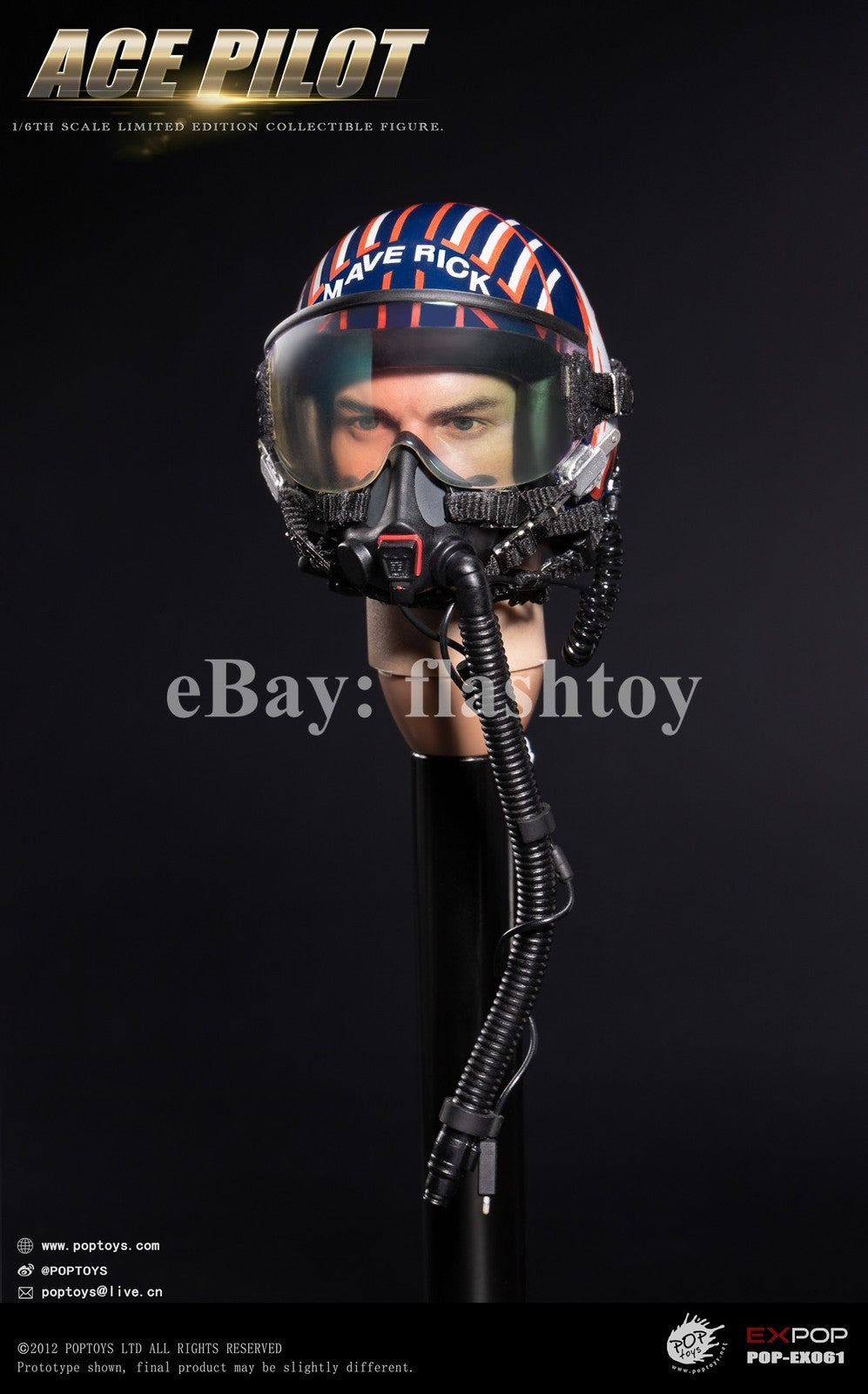 Preventa POPTOYS EX061 1/6 ACE Pilot Mitchell The Gun figura de acción Flying Suit