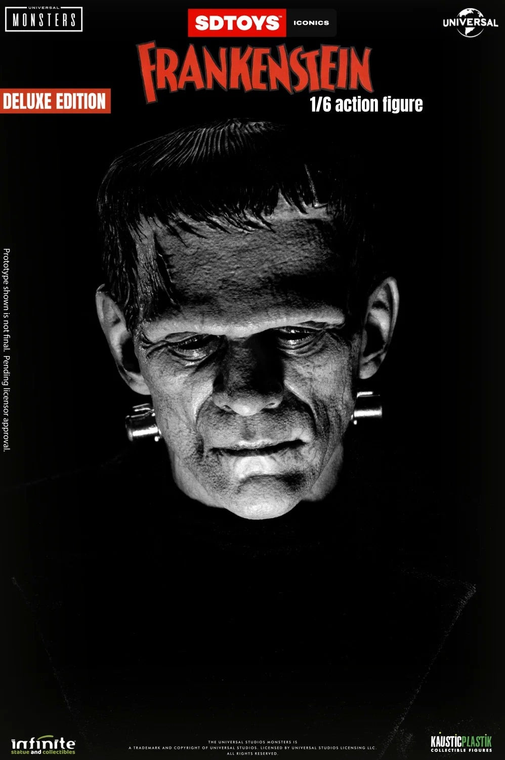 Disponible Infinite Statue 1/6 Frankenstein modelo de figura de acción masculina versión de lujo.