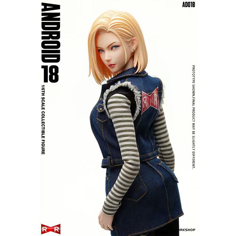Presale MUST WORKSHOP AD018 1/6 Cyborg Blonde Female Warrior Dragon Ball Android 18