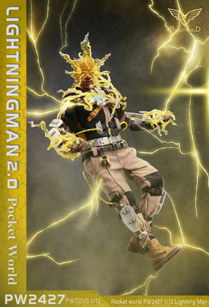 PWTOYS PW2427 1/12 Spider Man Electro 2.0 Collectible Male Action Figure Model