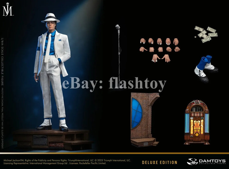 Presale DAMTOYS DMS048S 1/6 Smooth Criminal Jackson Action Figure Deluxe Ver.