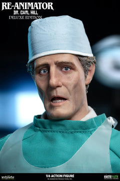 Preventa Infinite 1/6 Re-Animator Doctor Carl Hill modelo de figura de acción masculina versión de lujo.