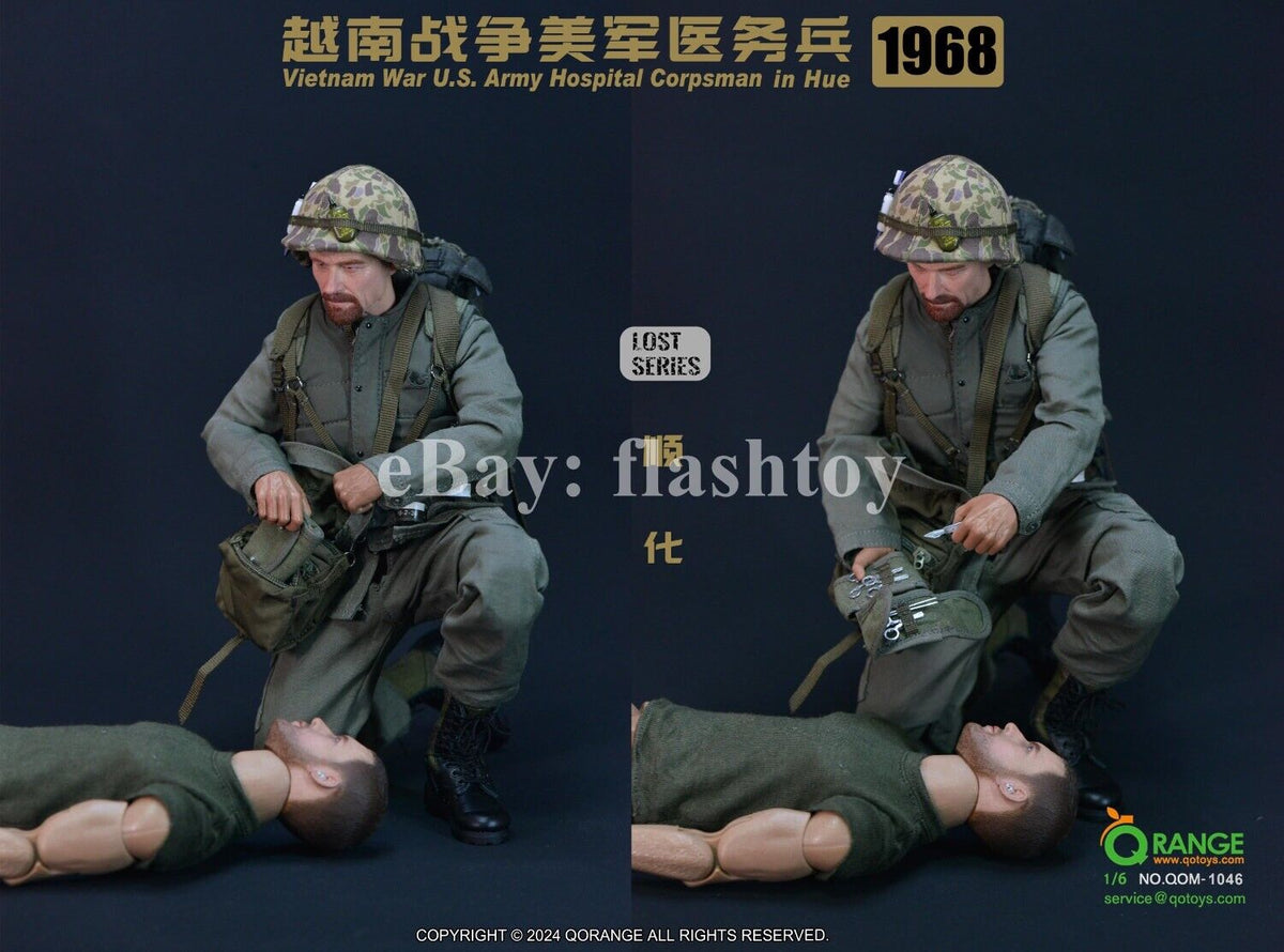QORANGE QOTOYS QOM-1046 1/6 Vietnam War U.S. Army Hospital Corpsman Male Figure