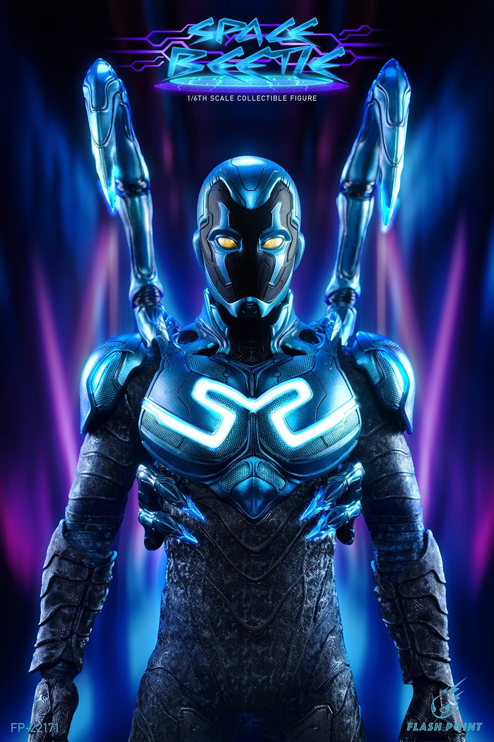 Flash Point Studio FP-22171 1/6 Blue Steel Beetle Collectible Action Figure Toy