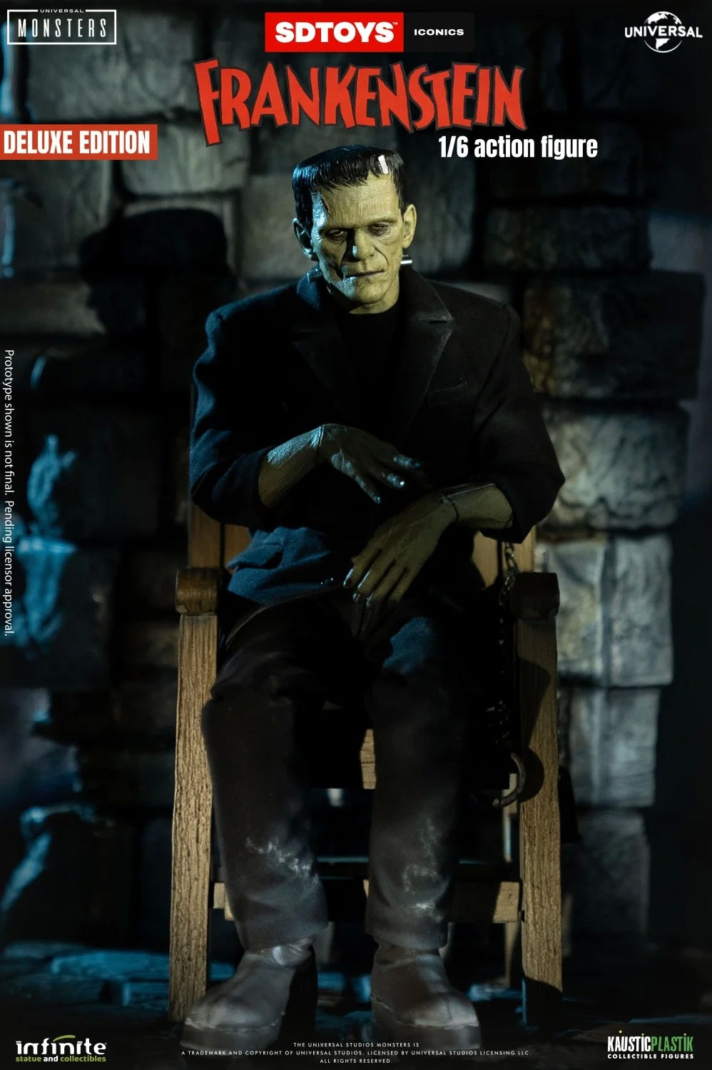 Disponible Infinite Statue 1/6 Frankenstein modelo de figura de acción masculina versión de lujo.