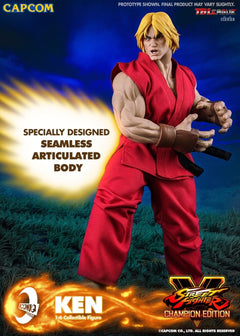 Iconiq Studio IQGS-04 1/6 Street Fighter Ken 12" Male Action Figure Model Toy