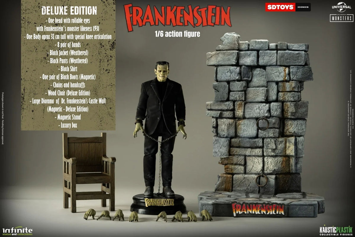 Disponible Infinite Statue 1/6 Frankenstein modelo de figura de acción masculina versión de lujo.