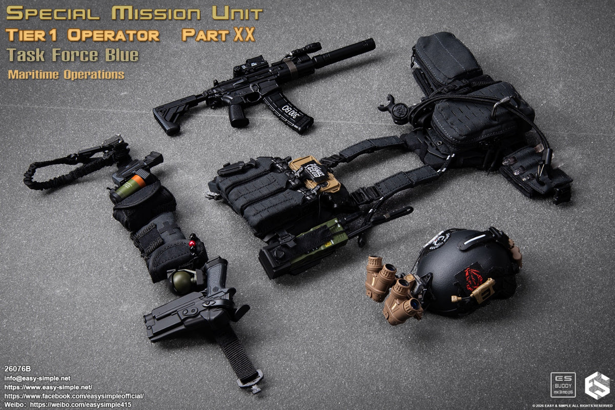 Preventa Easy&Simple 26076B 1/6 Special Mission Unit Tier1 Operator figura de acción