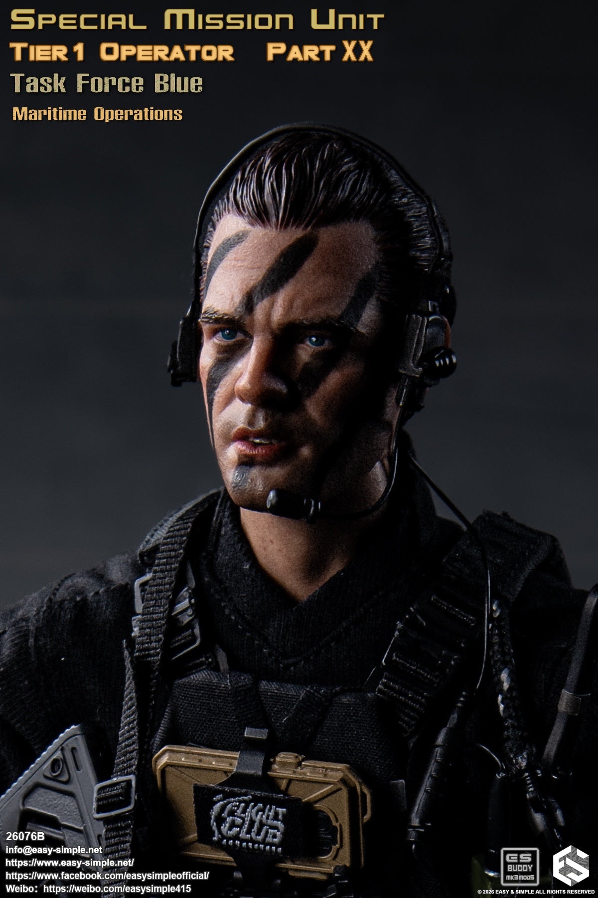 Preventa Easy&Simple 26076B 1/6 Special Mission Unit Tier1 Operator figura de acción