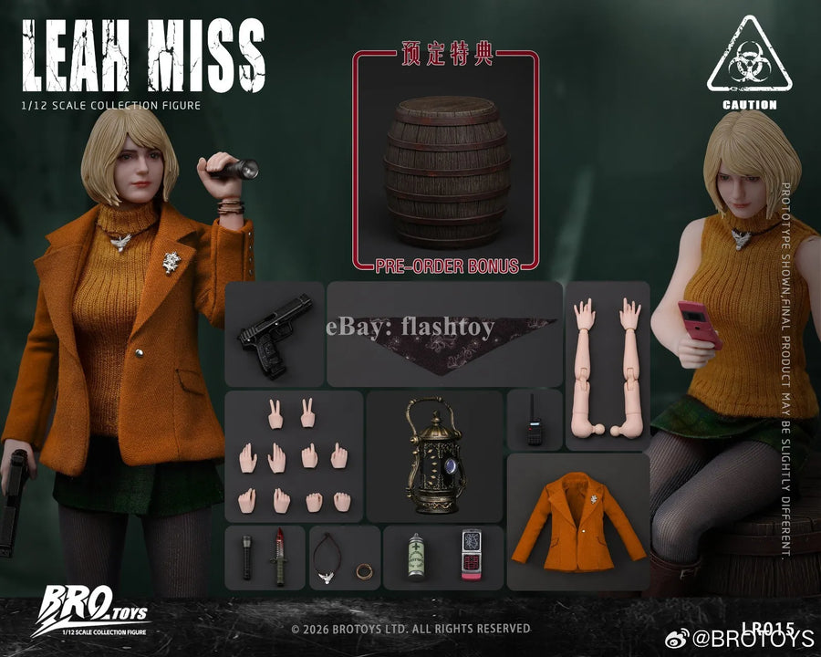 Preventa BROTOYS LR015 1/12 Leah Miss Ashley figura de acción femenina W/ Movable Eyes
