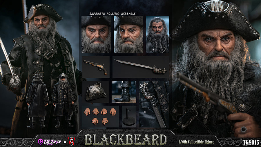 TGTOYS×SWTOYS TG8015 1/6 Blackbeard Pirates In Caribbean Action Figure