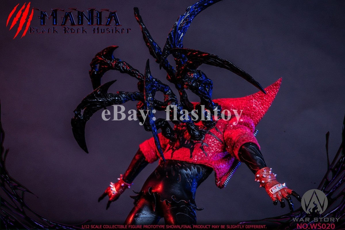 Presale War Story WS020 1/12 Black Rock Musician Mania Action Figure Model Toy