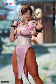 Presale PLAY TOY P019EX-B 1/6 Street Fighter Chun-Li Action Figure Pink Ver.