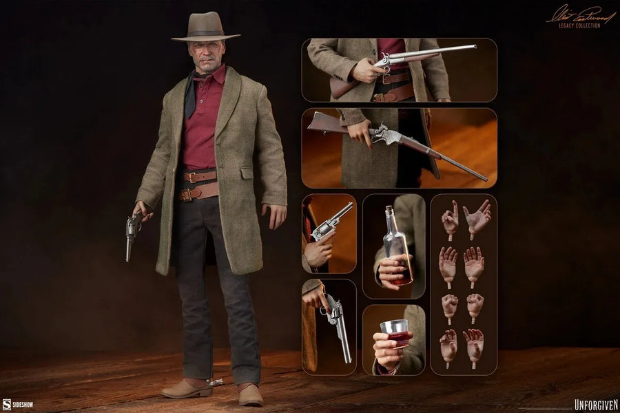 Preventa Sideshow 100478 1/6 Unforgiven William Munny Clint Eastwood 12" figura de acción
