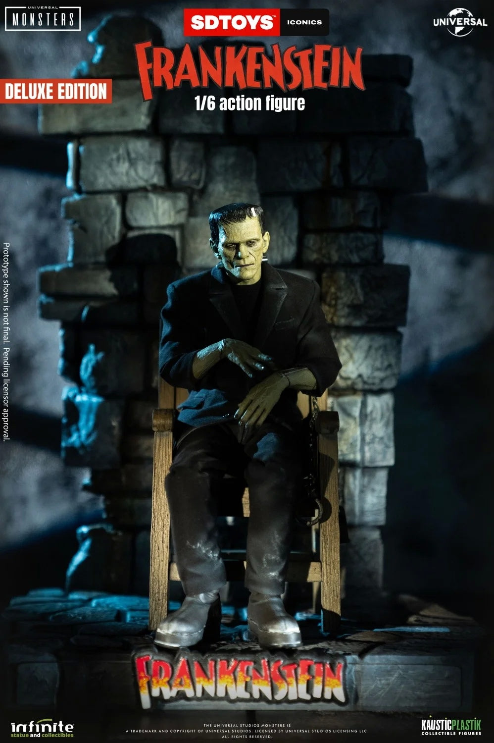 Disponible Infinite Statue 1/6 Frankenstein modelo de figura de acción masculina versión de lujo.
