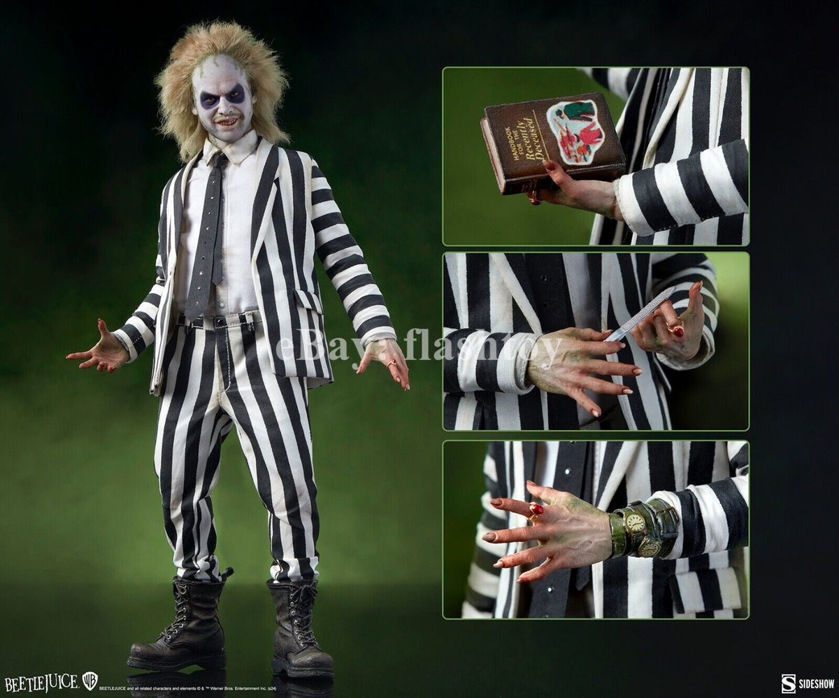 Sideshow 100490 1/6 Beetlejuice Michael Keaton 12" Male Action Figure Model Toy