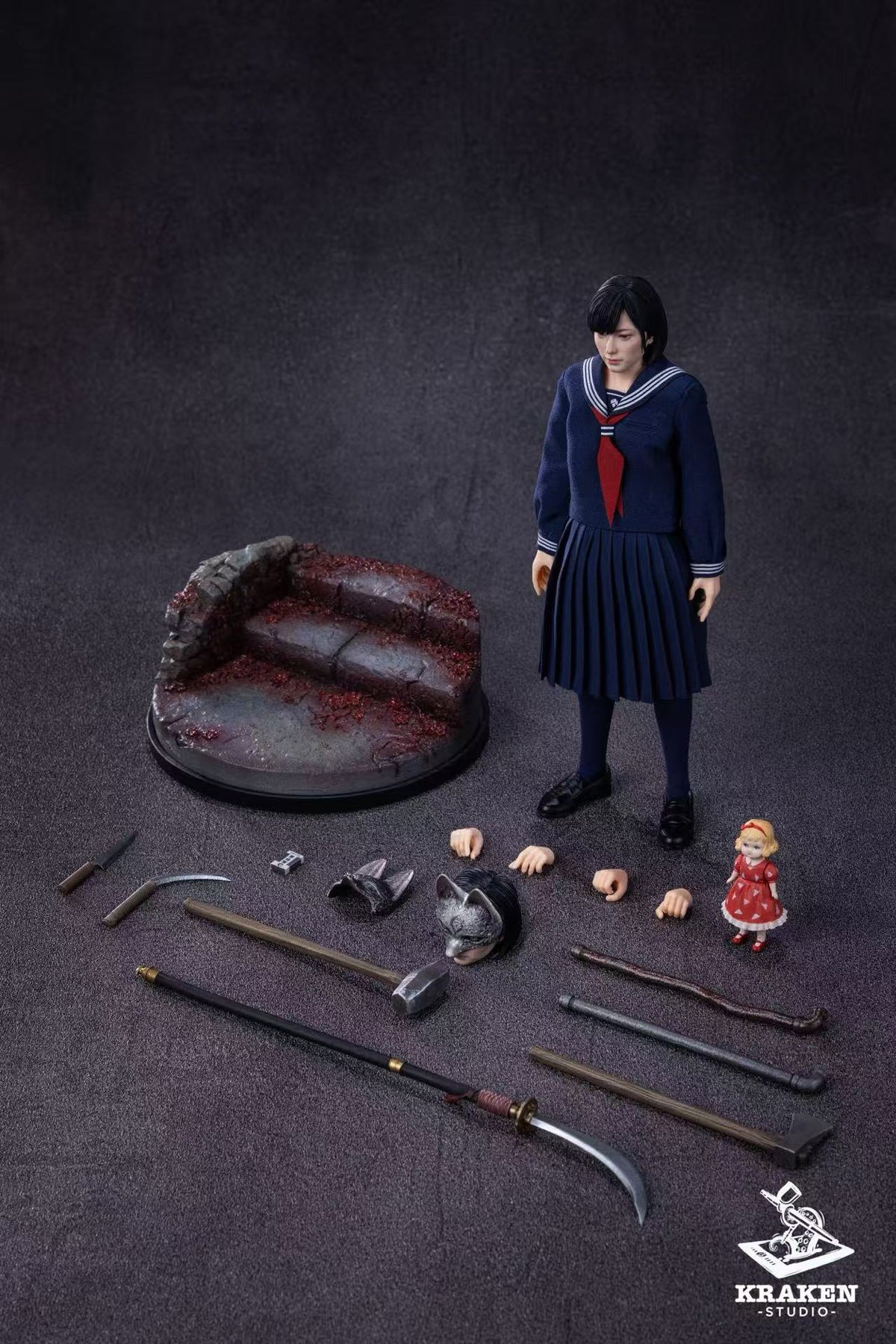 Presale Kraken Studio 1/12 Silent Village Shimizu Hinako Action Figure Model Toy